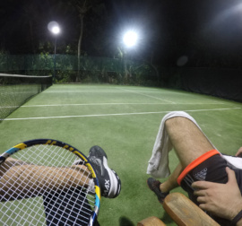 Tennis in the maldives