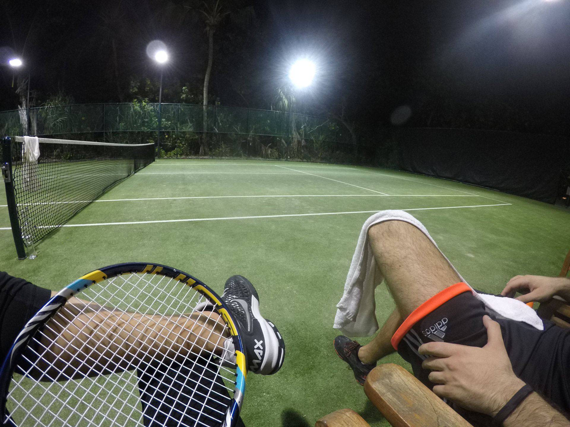 Tennis in the maldives